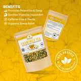 Load image into Gallery viewer, Organic Chamomile Flower Tea – Relaxing Herbal Infusion for Sleep &amp; Calm (Loose Leaf Chamomile Tea)